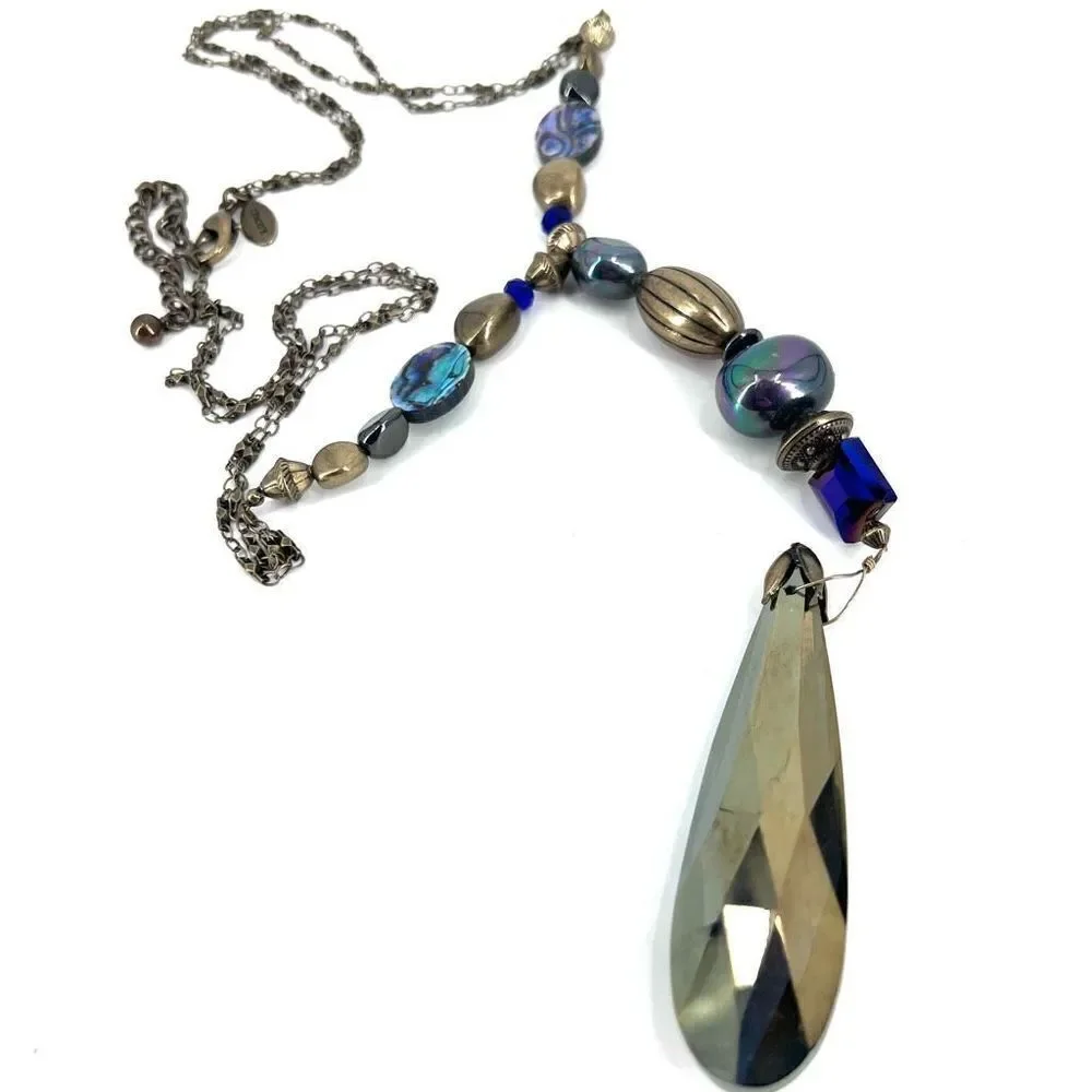 Chico's‎ Women's Geometric Colette Pendant Multi Stone Necklace Fashion Jewelry